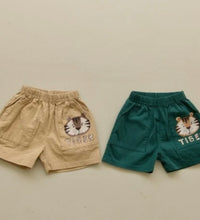 Bear print span pants