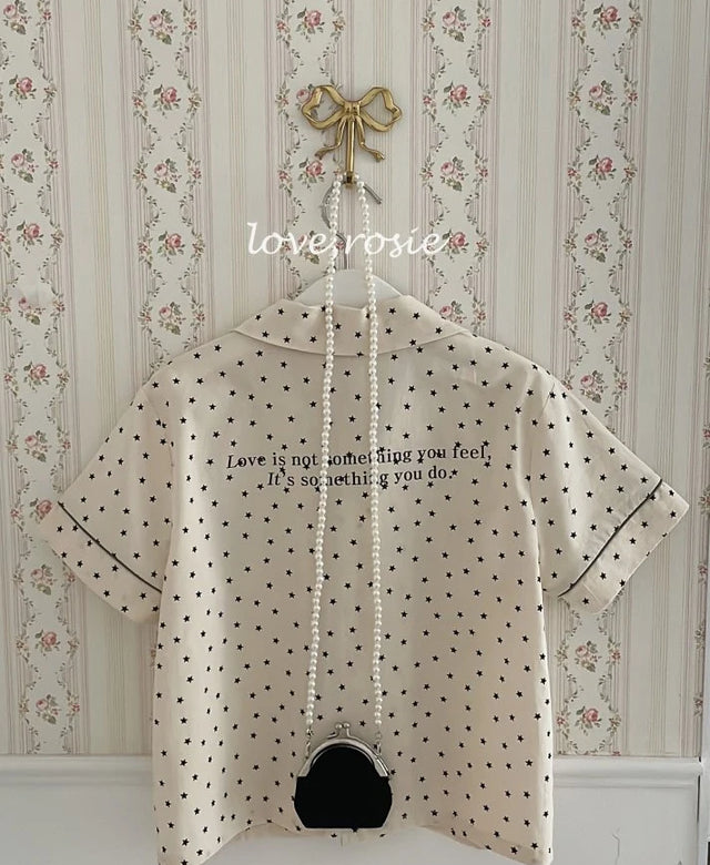 Star lettering shirt