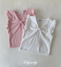Punching Ribbon Frill Tee