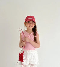 Punching Ribbon Frill Tee