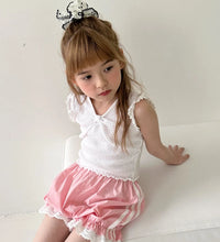 Punching Ribbon Frill Tee