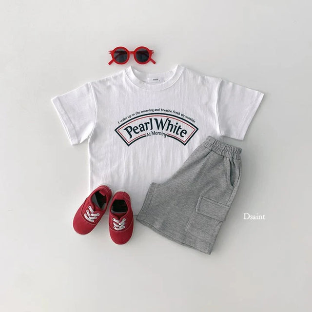 Pearl white tee